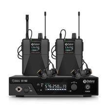 Load image into Gallery viewer, D Debra Audio PRO ST-102/ ST-202 UHF Stereo Wireless In-Ear Monitor System with Monitoring Type for Stage, Receiver for Studio, Guitar, Band Performance, Live Performance
