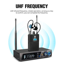Загрузить изображение в средство просмотра галереи, D Debra Audio PRO ER-102 UHF IEM Mono Wireless In-Ear Monitor System with Monitoring Type for Stage, Band, Recording Studio,Guitar, Live Performance