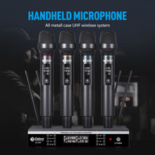 Load image into Gallery viewer, D Debra Audio Wireless Microphone System Pro UX400 UHF 4 Channle Rechargeable Handheld Microphone, Ideal for Meeting Church Speech Party