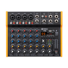 Load image into Gallery viewer, D Debra R4/R6 Professional Portable Multi-Functional Mixer Audio with 99 DSP Reverb Effects Mic Preamps and USB for DJ Mixer Console Karaoke Home Recording Studio