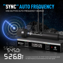 Load image into Gallery viewer, D Debra Audio Wireless Microphone System Pro UX400 UHF 4 Channle Rechargeable Handheld Microphone, Ideal for Meeting Church Speech Party