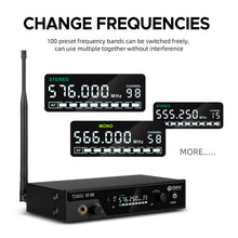 Load image into Gallery viewer, D Debra Audio PRO ST-102/ ST-202 UHF Stereo Wireless In-Ear Monitor System with Monitoring Type for Stage, Receiver for Studio, Guitar, Band Performance, Live Performance