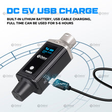 Load image into Gallery viewer, D Debra Audio U2 Wireless Audio Transceiver System, 16 Adjustable Frequency Wireless Microphone System for Karaoke, Wedding, DJ, Speech, Party, 164FT