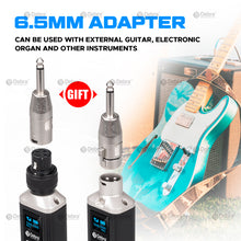 Load image into Gallery viewer, D Debra Audio U2 Wireless Audio Transceiver System, 16 Adjustable Frequency Wireless Microphone System for Karaoke, Wedding, DJ, Speech, Party, 164FT