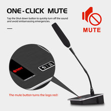 Load image into Gallery viewer, D Debra GSN10 Gooseneck Condenser Microphone USB Microphones with Mute Function Base LED Indicator XLR Mic Suitable for Meetings, Conferences, Streaming, Lectures, PC Games