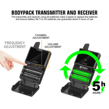 Load image into Gallery viewer, Debra Audio DV-01/02 UHF Wireless Microphone System with Lavalier Mic 30 Selectable Channels 50m Range for DSLR Camera Phone Live Recording