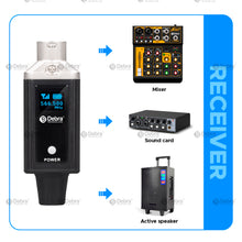 Load image into Gallery viewer, D Debra Audio U2 Wireless Audio Transceiver System, 16 Adjustable Frequency Wireless Microphone System for Karaoke, Wedding, DJ, Speech, Party, 164FT