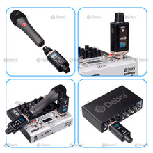 Load image into Gallery viewer, D Debra Audio U2 Wireless Audio Transceiver System, 16 Adjustable Frequency Wireless Microphone System for Karaoke, Wedding, DJ, Speech, Party, 164FT