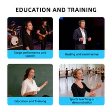 Load image into Gallery viewer, D Debra Audio DT-01/02 UHF Wireless Microphone System with 30 Channels, Headset & Lavalier Mic, 50m Range & 6.5mm Output for Hands-Free Presentation, Fitness and Streaming