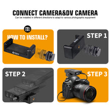 Load image into Gallery viewer, Debra Audio DV-01/02 UHF Wireless Microphone System with Lavalier Mic 30 Selectable Channels 50m Range for DSLR Camera Phone Live Recording