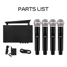 Load image into Gallery viewer, D Debra Audio VM302/VM304 VHF Wireless Microphone System with Dual Handheld Mic Have XLR Interface for Home Karaoke Wedding Conference Speech