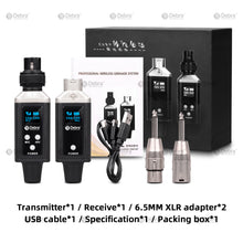 Load image into Gallery viewer, D Debra Audio U2 Wireless Audio Transceiver System, 16 Adjustable Frequency Wireless Microphone System for Karaoke, Wedding, DJ, Speech, Party, 164FT