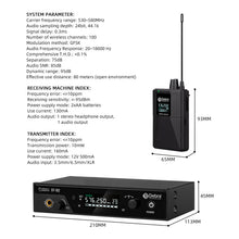 Load image into Gallery viewer, D Debra Audio PRO ST-102/ ST-202 UHF Stereo Wireless In-Ear Monitor System with Monitoring Type for Stage, Receiver for Studio, Guitar, Band Performance, Live Performance