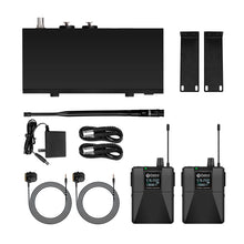 Load image into Gallery viewer, D Debra Audio PRO ST-102/ ST-202 UHF Stereo Wireless In-Ear Monitor System with Monitoring Type for Stage, Receiver for Studio, Guitar, Band Performance, Live Performance