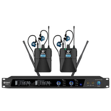 Загрузить изображение в средство просмотра галереи, D Debra Audio PRO ER-202 UHF Dual Channel Wireless In-Ear Monitor System with Monitoring Type for Stage, Receiver, Studio, Guitar, Band Performance