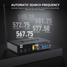 Cargar imagen en el visor de la galería, D Debra PRO M-PROI UHF Stereo Wireless In-Ear Monitor System, Wireless IEM with Automatic Frequency Search Function, 560-590Mhz Transmitter and Receiver, Idea for Stage, Studio, Band Performance, Live Performance