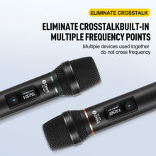 Charger l'image dans la galerie, Wireless Microphone System D Debra Audio PU-12H with UHF Cordless Dynamic Handheld Microphone