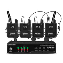 Laden Sie das Bild in den Galerie-Viewer, D Debra Audio UM304 Pro 4-Channel UHF Wireless Microphone System,260ft Range, ID Lock, Auto Frequency, idea for Stage Conference Interview Home Karaoke Wedding Conference Speech