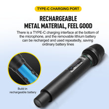 Charger l'image dans la galerie, Wireless Microphone System D Debra Audio PU-12H with UHF Cordless Dynamic Handheld Microphone