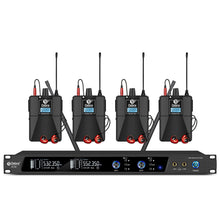 Load image into Gallery viewer, D Debra Audio PRO Mono ER-202 UHF Dual Channel Wireless in Ear Monitor System with Monitoring Type for Stage, Receiver, Studio, Guitar, Band Performance