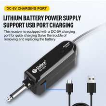 Charger l'image dans la galerie, Wireless Microphone System D Debra Audio PU-12H with UHF Cordless Dynamic Handheld Microphone