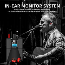 Load image into Gallery viewer, D Debra Audio PRO Mono ER-202 UHF Dual Channel Wireless in Ear Monitor System with Monitoring Type for Stage, Receiver, Studio, Guitar, Band Performance