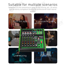 Load image into Gallery viewer, D Debra Audio DI-UX Series Professional Portable Recording Mixer Audio With USB 99 DSP Digital Effects For DJ Mixer Console Karaoke Recording Studio