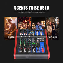 Load image into Gallery viewer, D Debra SI-UX Series Professional Portable Recording Mixer Audio with 99 DSP Digital Effects Mic Preamps and USB for DJ Mixer Console Karaoke Home Recording Studio