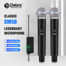 Carregar imagem no visualizador da galeria, D Debra Audio Wireless Microphone System Wireless Dynamic Handheld Microphone with Rechargeable Receiver for Karaoke Singing, Wedding, DJ, Party, Speech, Church, Class Use, 200ft