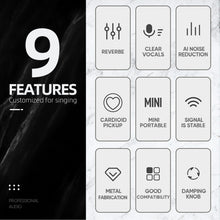 Laden Sie das Bild in den Galerie-Viewer, D Debra PRO X7 UHF Wireless Microphone System with Dual Handheld Mic Have Optical, Coaxial Input, Compatible with Active Speaker, TV, for Home Karaoke