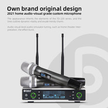 Load image into Gallery viewer, D Debra Audio R202 Professional 2x100 Channels UHF Wireless Handheld Microphone System, Ideal for Karaoke Church Party