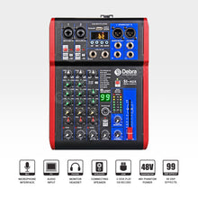 Load image into Gallery viewer, D Debra SI-UX Series Professional Portable Recording Mixer Audio with 99 DSP Digital Effects Mic Preamps and USB for DJ Mixer Console Karaoke Home Recording Studio
