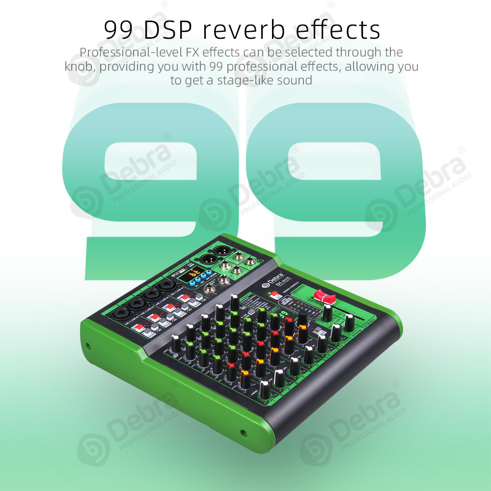 D Debra Audio DI-UX Series Professional Portable Recording Mixer Audio