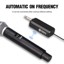 Carregar imagem no visualizador da galeria, D Debra Audio Wireless Microphone System Wireless Dynamic Handheld Microphone with Rechargeable Receiver for Karaoke Singing, Wedding, DJ, Party, Speech, Church, Class Use, 200ft