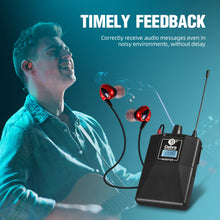 Load image into Gallery viewer, D Debra Audio PRO ER-102 UHF IEM Mono Wireless in Ear Monitor System with Monitoring Type for Stage, Band, Recording Studio,Guitar, Live Performance