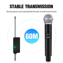 Carregar imagem no visualizador da galeria, D Debra Audio Wireless Microphone System Wireless Dynamic Handheld Microphone with Rechargeable Receiver for Karaoke Singing, Wedding, DJ, Party, Speech, Church, Class Use, 200ft