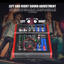 Load image into Gallery viewer, D Debra SI-UX Series Professional Portable Recording Mixer Audio with 99 DSP Digital Effects Mic Preamps and USB for DJ Mixer Console Karaoke Home Recording Studio