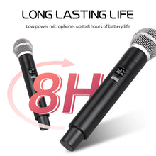 Load image into Gallery viewer, D Debra Audio VM302/VM304 VHF Wireless Microphone System with Dual Handheld Mic Have XLR Interface for Home Karaoke Wedding Conference Speech