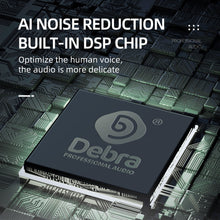 Laden Sie das Bild in den Galerie-Viewer, D Debra PRO X7 UHF Wireless Microphone System with Dual Handheld Mic Have Optical, Coaxial Input, Compatible with Active Speaker, TV, for Home Karaoke