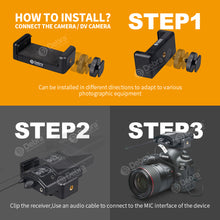 Load image into Gallery viewer, D Debra Audio CM Series UHF Wireless Lavalier Microphone with 30 Selectable Channels for DSLR Camera Smart Phone Interview Live Recording