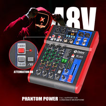 Load image into Gallery viewer, D Debra SI-UX Series Professional Portable Recording Mixer Audio with 99 DSP Digital Effects Mic Preamps and USB for DJ Mixer Console Karaoke Home Recording Studio