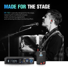 Load image into Gallery viewer, D Debra Audio PRO ER-102 UHF IEM Mono Wireless in Ear Monitor System with Monitoring Type for Stage, Band, Recording Studio,Guitar, Live Performance