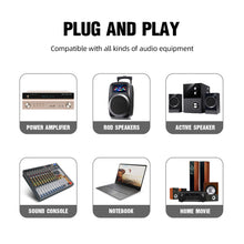 Carregar imagem no visualizador da galeria, D Debra Audio Wireless Microphone System Wireless Dynamic Handheld Microphone with Rechargeable Receiver for Karaoke Singing, Wedding, DJ, Party, Speech, Church, Class Use, 200ft