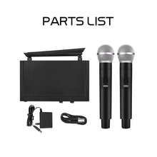 Load image into Gallery viewer, D Debra Audio VM302/VM304 VHF Wireless Microphone System with Dual Handheld Mic Have XLR Interface for Home Karaoke Wedding Conference Speech