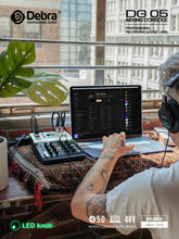 Carregar imagem no visualizador da galeria, D Debra Professional Audio Mixer DG-05, 5 Channel Sound Board Mixing Console ,Mic Preamps, Audio Interface for PC Smartphone Studio Recording Webcast