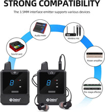 Load image into Gallery viewer, D Debra Audio PRO ER-Mini UHF Portable Wireless in-Ear Monitor System with Monitoring Type for Stage, Band, Recording Studio, Musicians, Monitoring