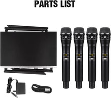 Carregar imagem no visualizador da galeria, D Debra Audio Wireless Microphone System Pro DU4004/DU8008 UHF Wireless Handheld Gooseneck Lavalier Headset Mics, Adjustable Frequency 260FT Range, Ideal for Meeting Church Speech Party