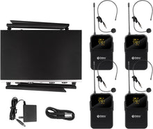 Carregar imagem no visualizador da galeria, D Debra Audio Wireless Microphone System Pro DU4004/DU8008 UHF Wireless Handheld Gooseneck Lavalier Headset Mics, Adjustable Frequency 260FT Range, Ideal for Meeting Church Speech Party