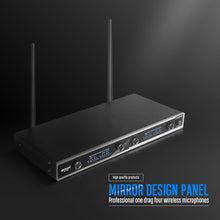 Load image into Gallery viewer, D Debra Audio D-440 UHF 4 Channel Wireless Microphone System With Cordless Mics