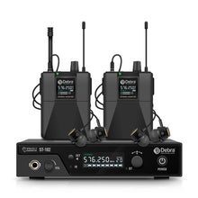 Load image into Gallery viewer, D Debra Audio PRO ST-102/ ST-202 UHF Stereo Wireless In-Ear Monitor System with Monitoring Type for Stage, Receiver for Studio, Guitar, Band Performance, Live Performance
